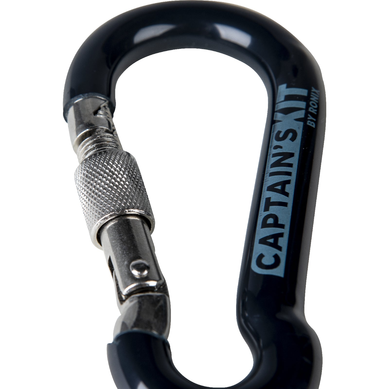 Ronix Captains Kit - Vinyl Dipped Locking Carabiner - Stainless Steel 11mm