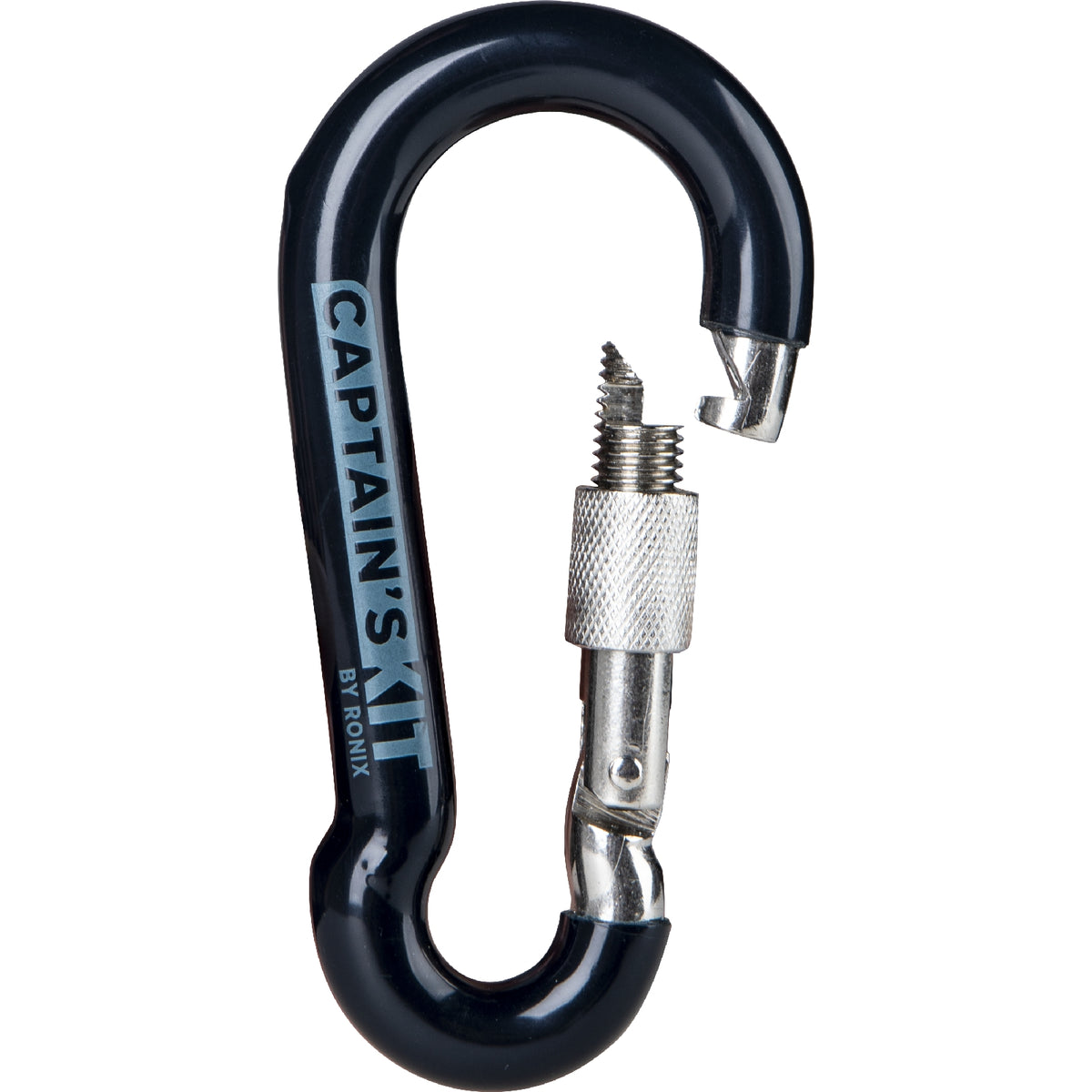 Ronix Captains Kit - Vinyl Dipped Locking Carabiner - Stainless Steel 11mm