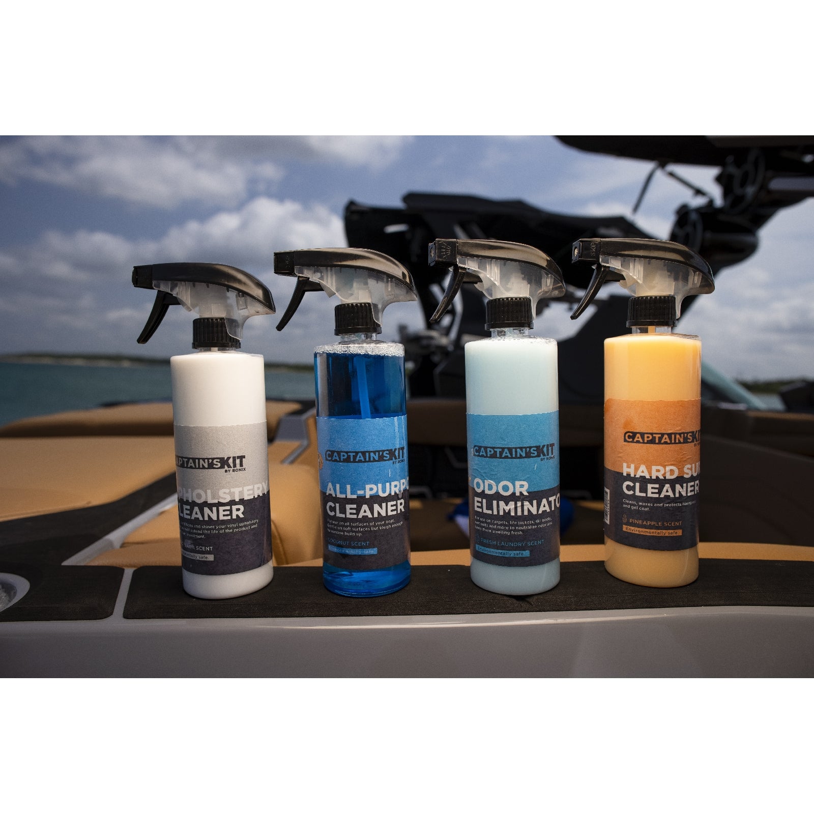 Ronix Captains Kit - Upholstery Cleaner - Pina Colada - 16oz - qty 1