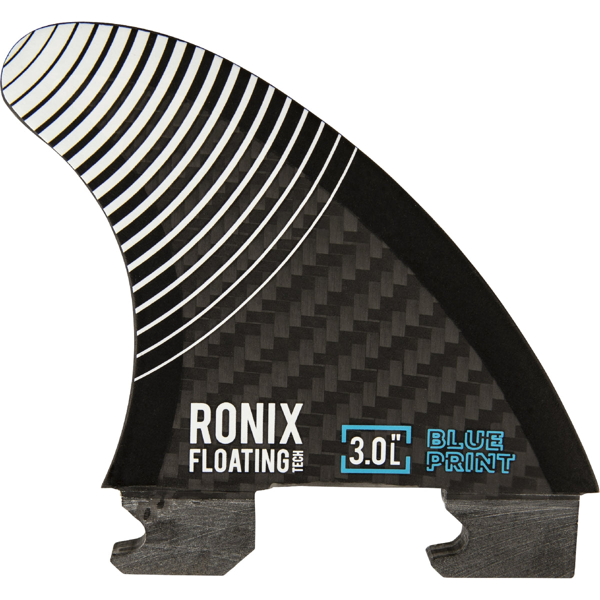 Ronix 3.5 in. - Floating Button - Blueprint - Left Surf Fin - Carbon