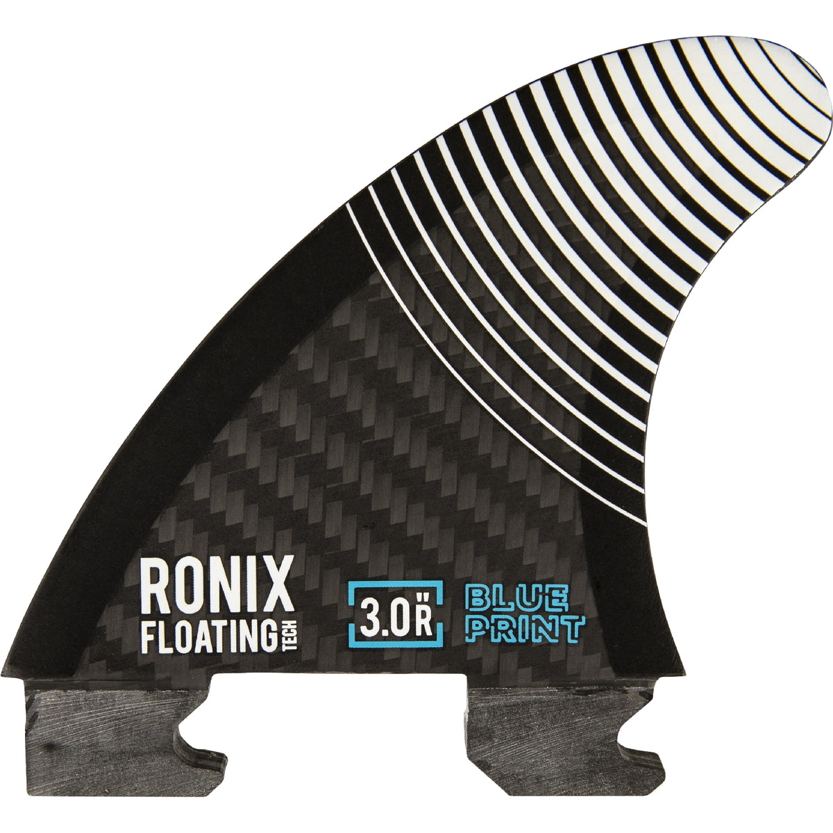 Ronix 3.5 in. - Floating Button - Blueprint - Right Surf Fin - Carbon
