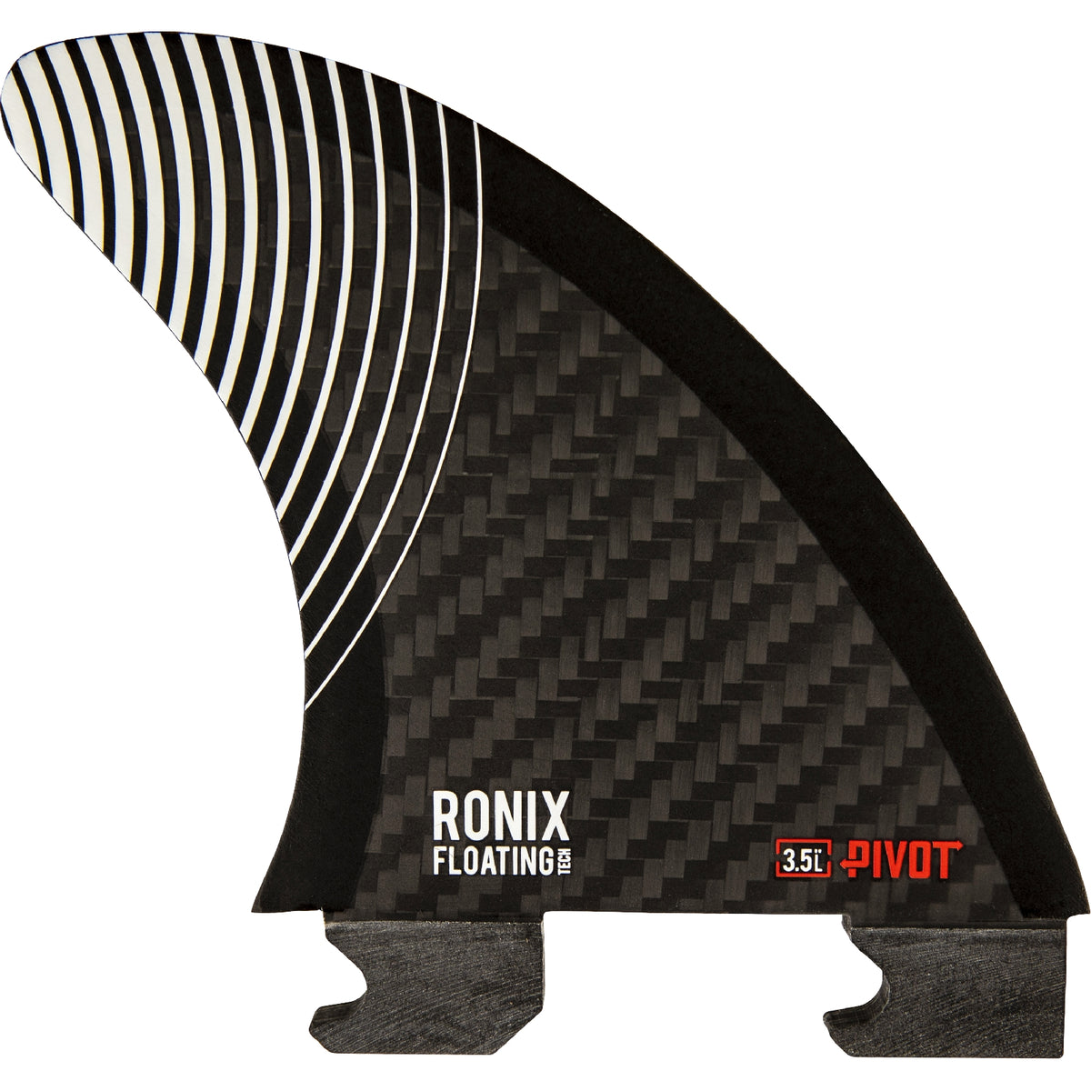 Ronix 3.5 in. - Floating Fin-S 2.0 - Pivot - Left Surf Fin - Carbon