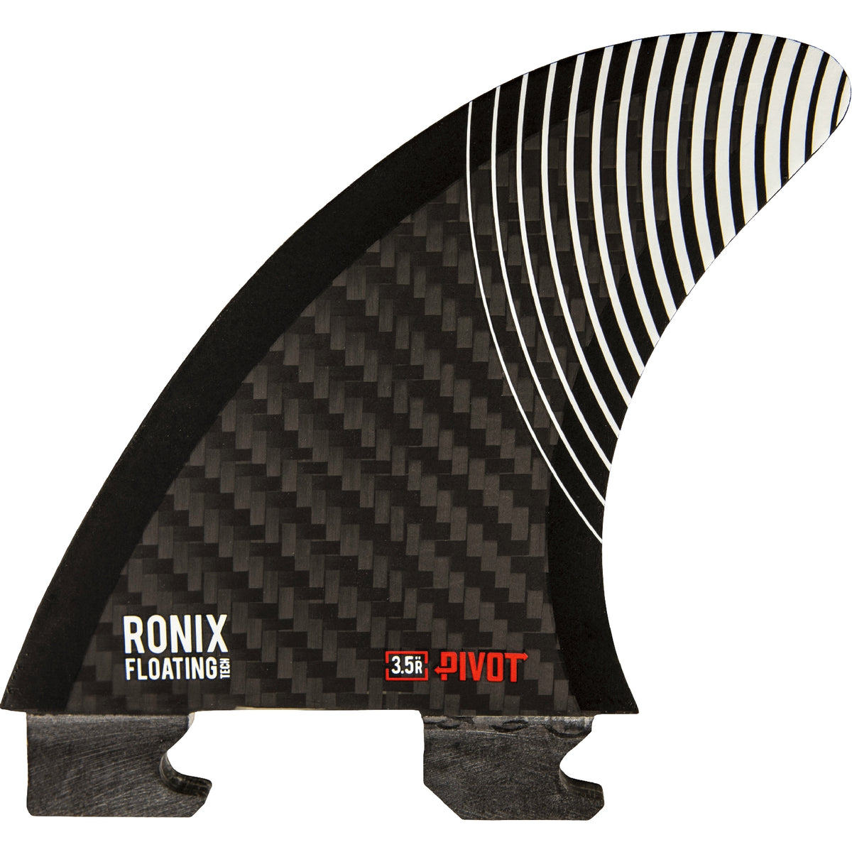 Ronix 3.5 in. - Floating Fin-S 2.0 - Pivot - Right Surf Fin - Carbon