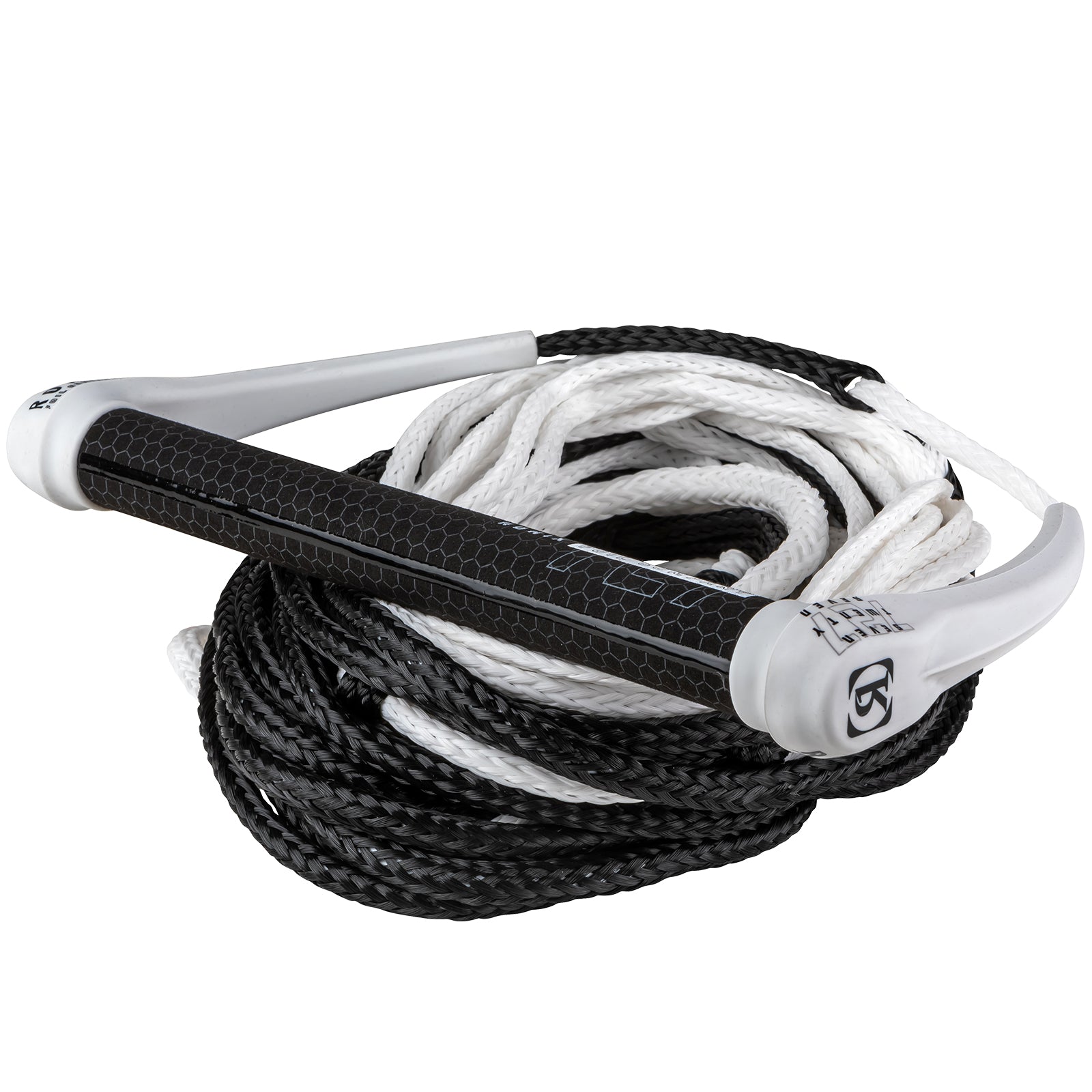 2025 Ronix 727 Combo Hide Grip 13in. Handle w/ 77.5ft. 10 Sect. Rope White/Black