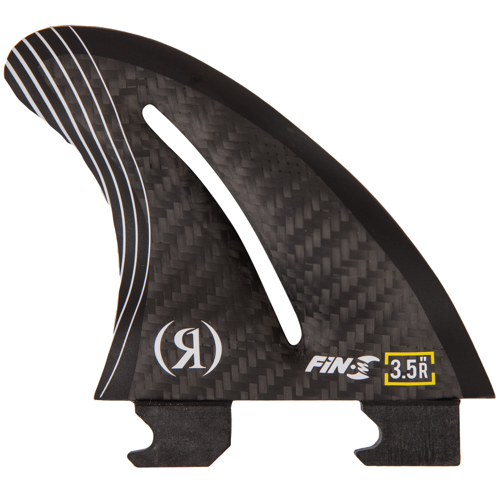Ronix 4.5 in. - Fin-S 2.0 - Flo Thru - Left Surf Fin - Carbon