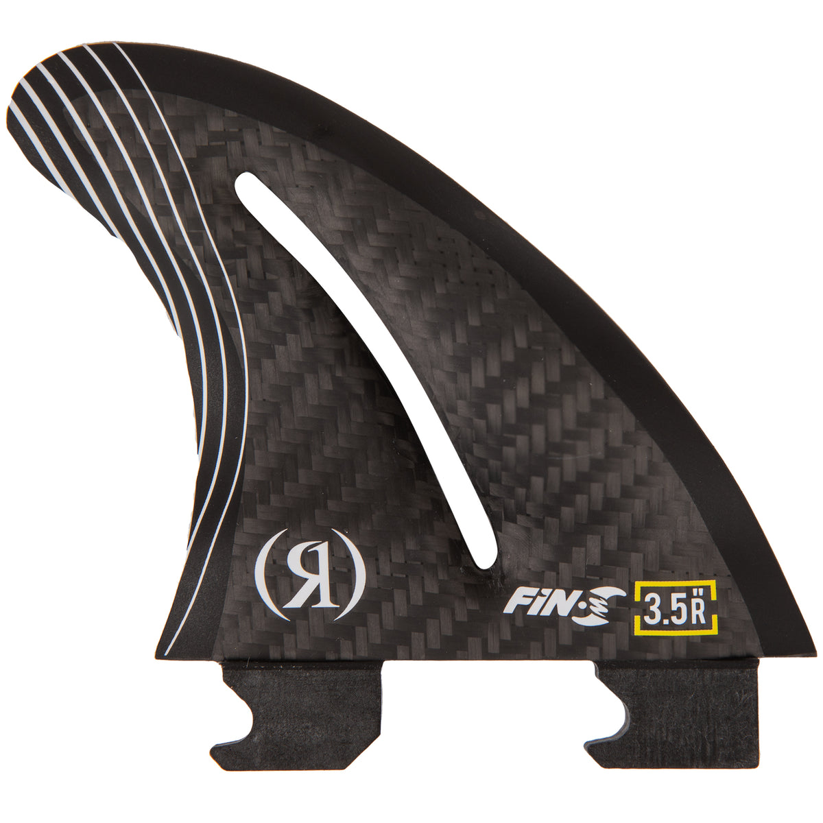 Ronix 4.5 in. - Fin-S 2.0 - Flo Thru - Right Surf Fin - Carbon