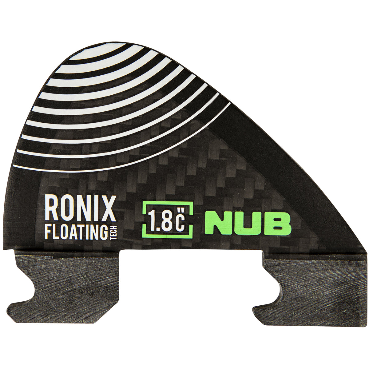 Ronix 1.8 in. - Floating Fin-S 2.0 - Nub Right Surf Fin - Carbon