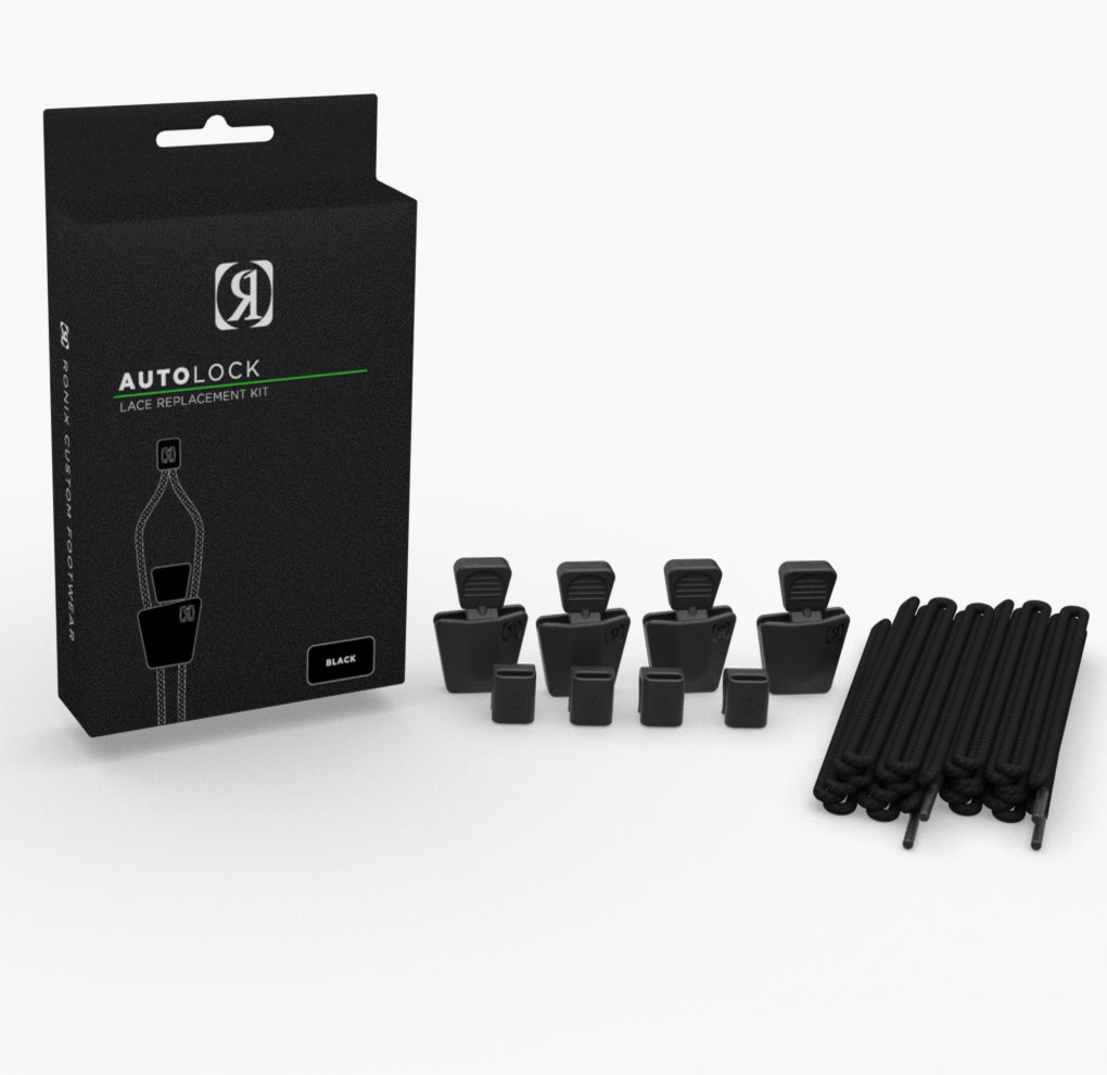 Ronix AutoLock Kit - Black (set of 4 Laces and AutoLocks)