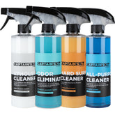 Ronix Captains Kit - 4pack - 16oz Cleaners (Upholstery, Hard Surface, Odor Elim., All Purpose)