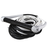 2025 Ronix 727 Combo   Hide Grip 13in. Handle w/ 77.5ft. 10 Sect. Rope   White/Black