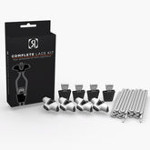 Ronix Complete Autolock Kit -White (set of 4 Laces, 4 AutoLocks, 4 Pull Handles)
