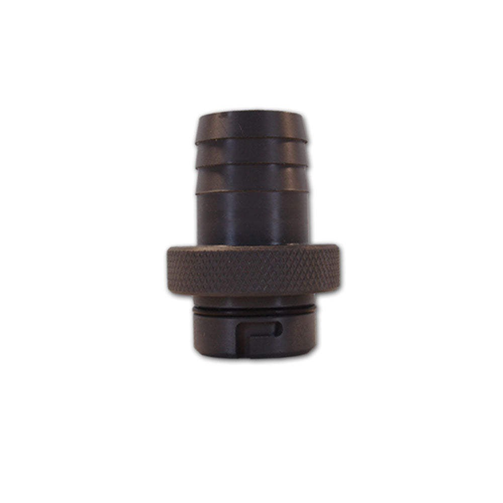 Fatsac Male Quick Connect — 1 1/8” Barbed Tsunami Pump Hose End - Ballast