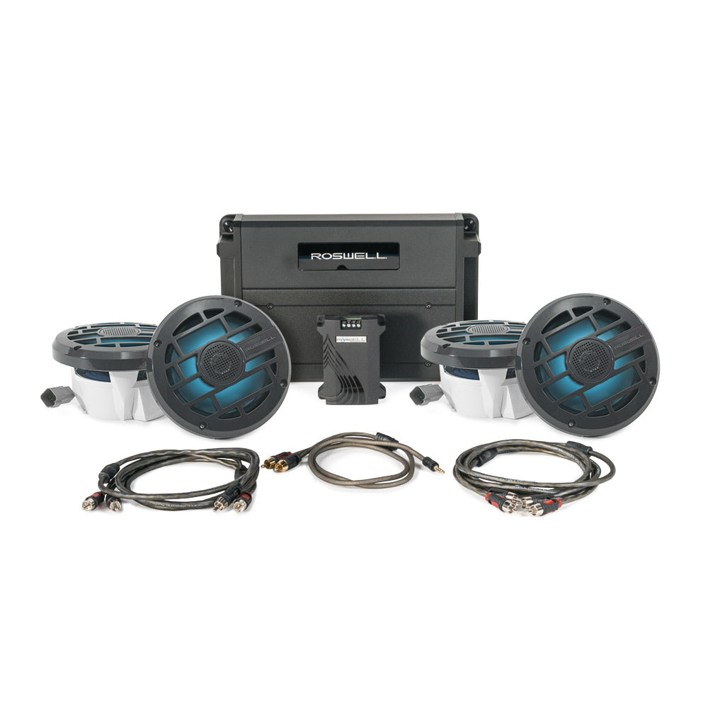 Roswell Marine Audio R In-Boat Speaker & RGB Controller Package - Anthracite - Tower-Lautsprecher